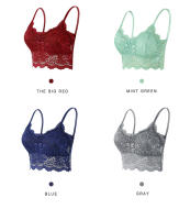 Ropa interior de mujer de talla grande, anti-luz, con encaje en la espalda y envoltura honda en el pecho. - details 8