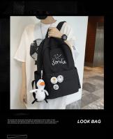 Mochilas de escuela secundaria para niñas adolescentes, color sólido, moda simple, mochila escolar ligera para estudiantes, bolsa universitaria - details 8