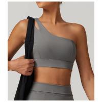 Sujetador deportivo de hombro con diseño hueco asimétrico, sujetador de Yoga, Top deportivo de alto soporte, ropa deportiva para mujer - details 5