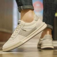Zapatos de cuero informales de moda antideslizantes planos italianos clásicos blancos nuevos, marca 2025 para hombres - details 0