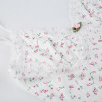 BUNO-body con adorno de encaje floral para mujer, peleles sexys ajustados y bonitos con cuello en V profundo sin mangas, ropa interior de moda de verano 2025 - details 3