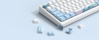 Teclas PBT de Ballena Océánica Perfil de Sublimación Azul Blanco 129 Teclas para Teclado Mecánico Cherry MX - details 0