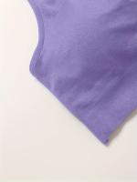 Sujetador Deportivo Cómodo para Mujer con Almohadillas Extraíbles - Sin Aros, Diseño de Un Hombro, Detalle de Malla Transpirable, Mezcla de Nylon y Elastano - details 9