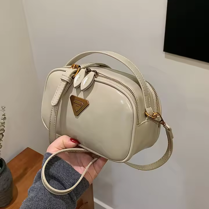 Bolso de almohada de moda 2025 Nuevo, Bolso retro de cien hombres, Bolso casual para Mujer, Negro - 1