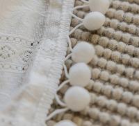 Cortina de encaje ondulado de estilo francés para cocina, cortinas cortas de varilla para ventanas, sala de estar, decoración de dormitorio de boda - details 11