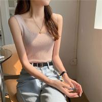Top de Punto Zjaiss 2025 Camiseta Deportiva Casual para Mujer Cuello Redondo Lento Verano - details 24