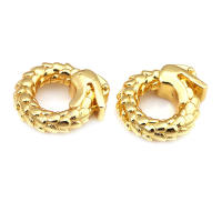 Anillo de Cierre Redondo de Brasso Dorado Mate Joyería de Alta Calidad - details 23