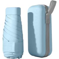 Mini Paraguas de viaje plegable, accesorio con funda de cápsula, compacto, resistente al agua, 6 unidades - details 10
