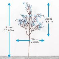 Flores Artificiales Kahaul 51cm Gypsophila para Bebés Ideal para Bodas, Decoración del Hogar, Jardín - details 1