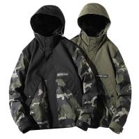 Chaqueta de Camping Casual para Hombres Abrigo con Capucha a Prueba de Viento - details 0