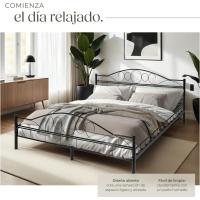 Cama de Boda Romántica y Estable Estructura de Cama de Madera Base de Cama Resistente - details 19