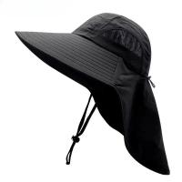 Gorro de pescador impermeable para verano, gorro con protección solar para senderismo al aire libre, ciclismo, alero grande, protección para el cuello - details 1