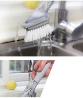 Juego de limpieza de cocina con dispensador de jabón de cabezal extraíble 2 en 1 con mango largo y cepillo para lavavajillas - details 4