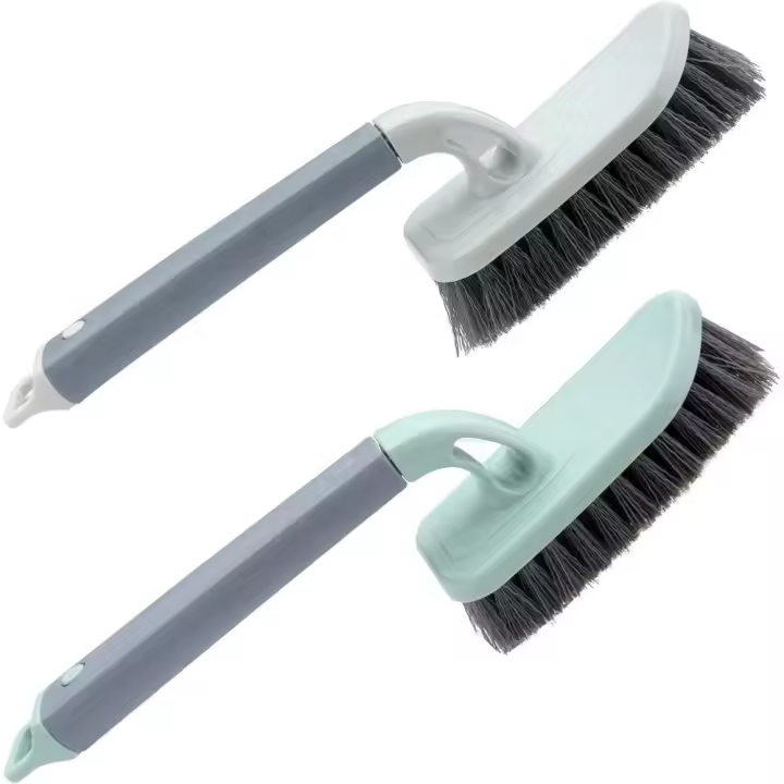 Paquete de 2 Cepillos Abrasivos de Alta Resistencia Cepillo de Limpieza para Pisos, Cepillo para Grietas, Baño, Ducha, Lavabo - 1