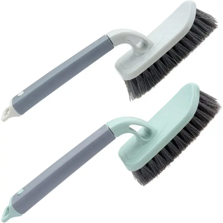 Paquete de 2 Cepillos Abrasivos de Alta Resistencia Cepillo de Limpieza para Pisos, Cepillo para Grietas, Baño, Ducha, Lavabo - 1
