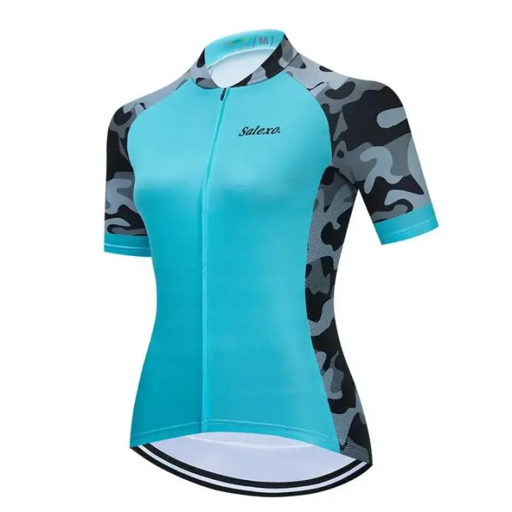Conjunto de Bicicleta para Mujer Salexo Camiseta de Manga Corta, Uniforme de Verano, Equipo de Ciclismo 2023 - 1