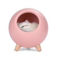 Luz LED de noche creativa para mascotas, lámpara de decoración de mesa recargable por USB para dormitorio, regalos para niños, Pequeño gato - details 12