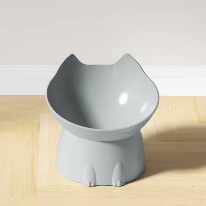 Bol de Mascotas de Plástico Anti-golpes de Alta Altura Gran Capacidad para Gatos y Perros - 1