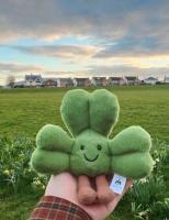 Muñeco De Peluche Original Jelly Cat 11cm De Four Leaf Clover Juguete Interactivo Para Perros Y Gatos Decoración De Hogar Regalo De Vacaciones Edición Limitada Para Irlanda - details 0