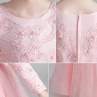 Vestido de tul esponjoso estilo princesa otoñal para niñas, ideal para presentaciones. - details 2