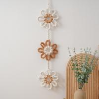 Tapiz Tejido a Mano Estilo Nórdico 2025, Diseño Solar con Flecos, Decoración Pared Infantil Segura, Algodón Orgánico, - details 4