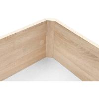 Esquinas Redondeadas en Madera, Base tapizada 3D Transpirable + 4 válvulas aireación (Roble, 150x190cm) - details 4