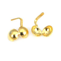 8x4MM 9x4MM 11x5MM Cierre de latón color oro de 18K con alambre y rosca para joyería, collares, pulseras, accesorios y fijaciones - details 47