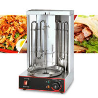 Broiler eléctrico Vertical Döner Shawarma Kebab Machine con pincho, parrilla sin humo giratoria automática para restaurante - details 0
