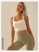Camiseta sin mangas deportiva MOVING PEACH, sujetador transpirable, Top corto para correr, tirantes anchos para los hombros, espalda cruzada, Yoga, baile, uso diario, BVX - details 1