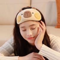 Máscara de ojos Kapybara de dibujos animados ligera, máscara de ojos Kapybara de dibujos animados Kawaii, plegable, transpirable, accesorios para dormir - details 12