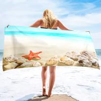 Toallas de playa de concha sin arena, Toalla de baño suave de gran tamaño, absorbente, secado rápido para piscina, playa, Spa - details 15