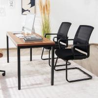 Silla de Conferencia, Silla de Reunión con Base Resistente Forma de Trineo, Sillas Cantilever Respaldo Ergonómico y Asiento Acolchado, Soporte Lumbar Regulable y Reposabrazos (estilo1, 1) - details 9