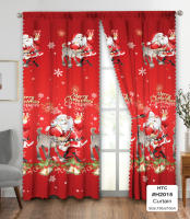 Cortinas de Fiesta Navideñas Kurtina Venta de Cortina Roja Verde para Decoración de Habitación - details 5