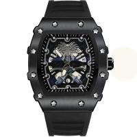 Reloj de Lujo para Hombres Reloj de Negocios Litio Autómico con Fecha y Luz Empuñadura de Cuero - details 2