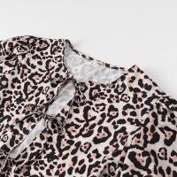 BUNO-vestidos minimalistas lisos empalmados con cordones para mujer, vestido con temperamento de cintura alta y manga corta con cuello redondo para mujer - details 10