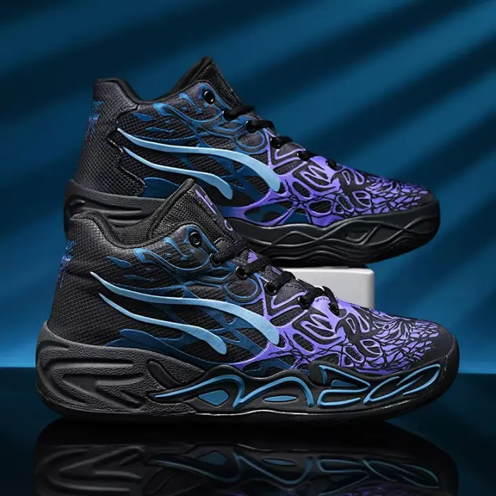 Zapatillas deportivas de baloncesto para hombre, calzado de entrenamiento de alta calidad, uso diario, color verde 2024 - 1