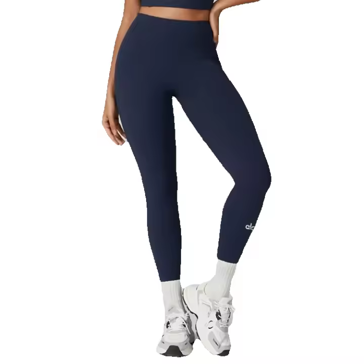 Pantalones de Yoga de Cintura Alta ALO NEAD Elevación de Cadera Alta, Salto Seco, Sensación Nude, Ajuste para Mujeres, Primavera/Otoño - 1