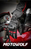 Guantes reflectantes para motocicleta, manoplas cálidas, impermeables, resistentes al viento, táctiles, para Invierno - details 1
