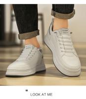 2025 Nuevo blanco limpio para hombres guapos y refrescantes para zapatos de moda versátiles e informales diarios - details 16