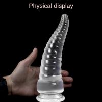 Tapón Anal Vestibular con rosca de pulpo, Consolador de cristal transparente, cuenta Vestibular, crisantemo, masturbador Anal - details 5