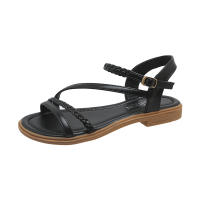 Sandalias de tacón para mujer 2025 Estilo bohemio étnico, suela de goma francesa, diseño de detalle de suela suave - details 2