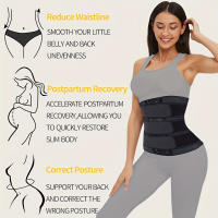 Faja de entrenamiento de cintura adelgazante para mujer: ajustable, transpirable y cómoda para control de barriga, soporte de espalda y recuperación posparto - details 2