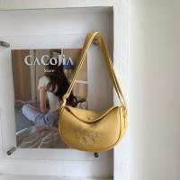 Bolso de hombro de lujo con letras coreanas simples, bolso de mano de cuero PU con bordado para mujer - details 2