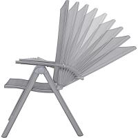 Silla plegable de aluminio Korfu, 67 x 59 x 113 cm, Carbón - details 33