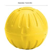 Bola de juguete EVA para perros, juguetes para masticar resistentes a mordeduras para mascotas, bolas interactivas para mascotas (amarillo) - details 4