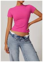 Camiseta de Yoga de Nylon Transpirable Cintura Delgada, Manga Corta, Entrenamiento en Gimnasio, Correr, Primavera/Verano Para Mujeres - details 17