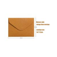 Sobre de estilo occidental con textura de lino para postales, sobres de alta calidad para invitaciones de boda, papelería de negocios, 50 unidades por lote - details 3