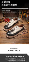 Zapatos de cuero vacuno puro de alta gama, zapatos casuales de suela blanda para hombre - details 2