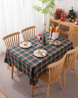 Mantel de Mesa de Cuadros a Cuadros con Borla Cubierta de Mesa sin Arrugas Lavable para Navidad, Fiestas y Año Nuevo - details 4