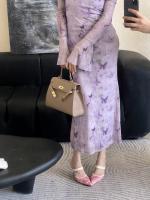 Nuevos tacones altos puntiagudos, hilo de malla para mujer, una palabra con boca ligera, cabeza de bolso estilo hada de moda, medias zapatillas. - details 9